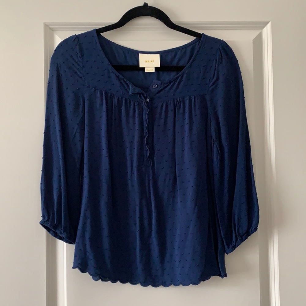 Navy blue blouse by Maeve